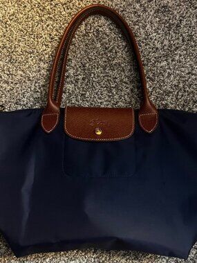 Longchamp Le Pliage Original Lage Navy Blue